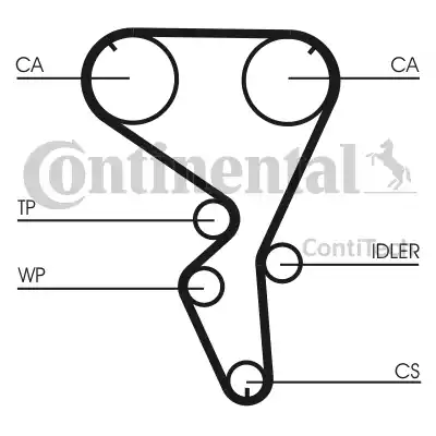 Continental CT 1101 - Courroie de distribution cwaw.fr