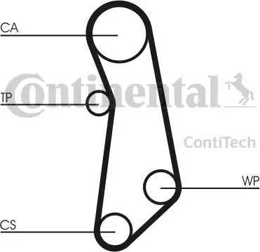 Continental CT1114K1 - Kit de distribution cwaw.fr