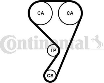 CONTITECH CT 1211 WP1 - Pompe à eau + kit de courroie de distribution cwaw.fr