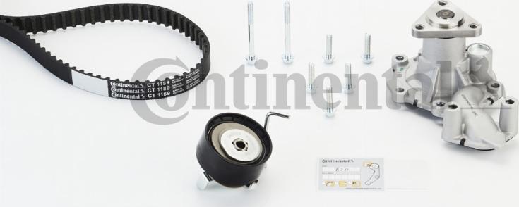 CONTITECH CT 1189 WP1 - Pompe à eau + kit de courroie de distribution cwaw.fr