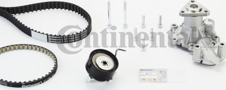 CONTITECH CT 1189 WP2 PRO - Pompe à eau + kit de courroie de distribution cwaw.fr