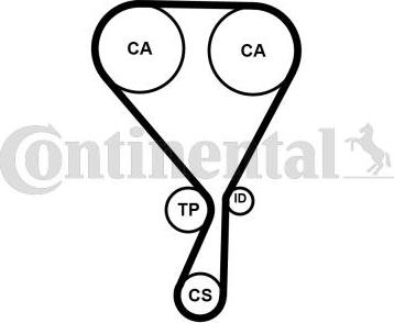 CONTITECH CT1188 - Courroie de distribution cwaw.fr