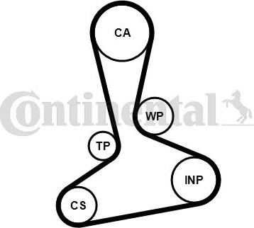 CONTITECH CT1242WP1 - Pompe à eau + kit de courroie de distribution cwaw.fr