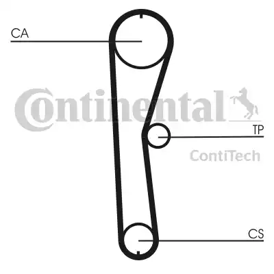 Continental CT824 - Courroie de distribution cwaw.fr