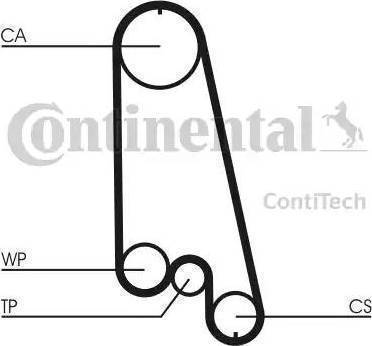 Continental CT874WP3 - Pompe à eau + kit de courroie de distribution cwaw.fr