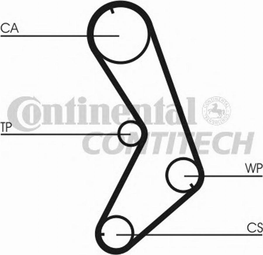 CONTITECH CT741 - Courroie de distribution cwaw.fr