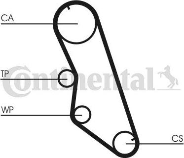 CONTITECH CT 754 WP1 - Pompe à eau + kit de courroie de distribution cwaw.fr