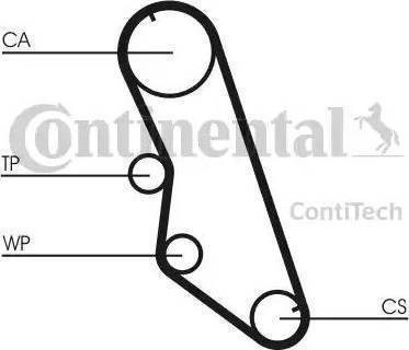 Continental CT754WP1 - Pompe à eau + kit de courroie de distribution cwaw.fr