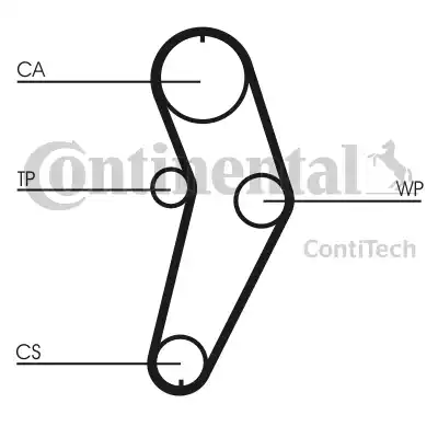 Continental CT709WP2 - Pompe à eau + kit de courroie de distribution cwaw.fr