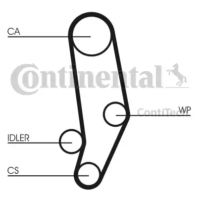 Continental CT704K1 - Kit de distribution cwaw.fr