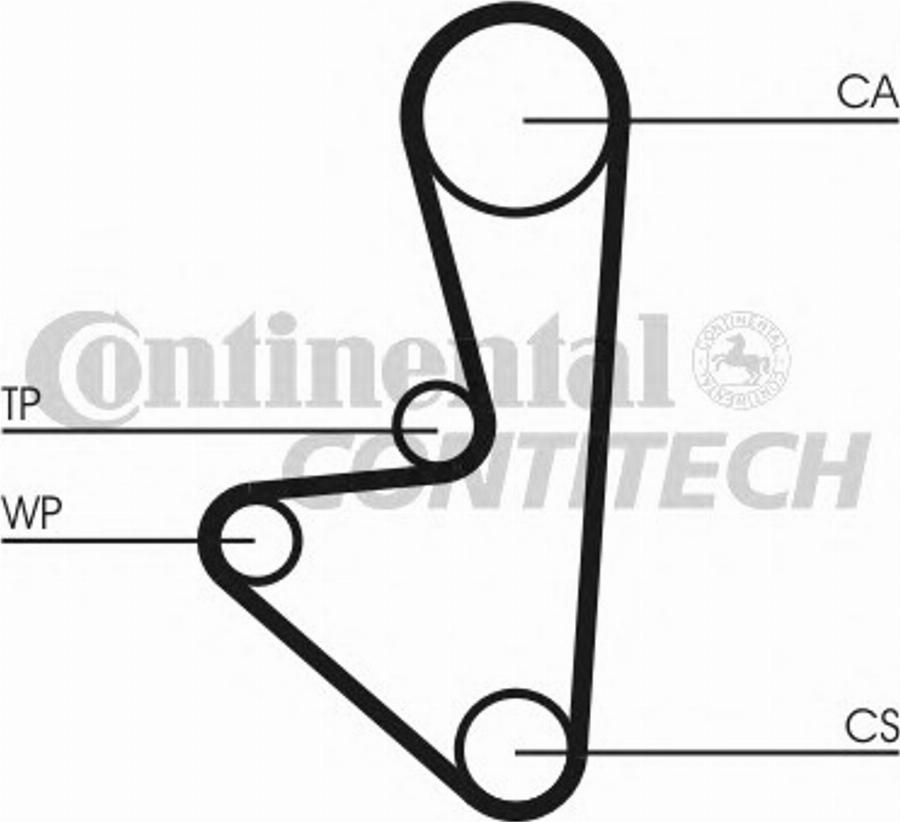 CONTITECH CT718K2 - Kit de distribution cwaw.fr