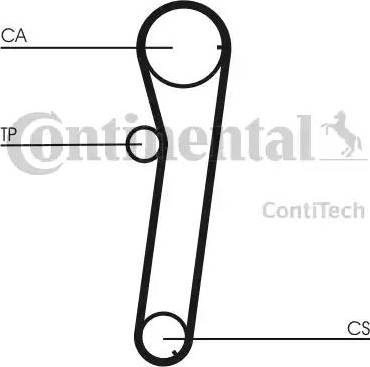 Continental CT739 - Courroie de distribution cwaw.fr