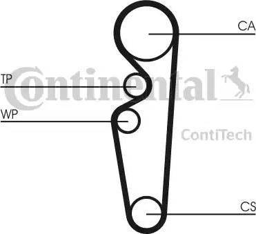 Continental CT729 - Courroie de distribution cwaw.fr