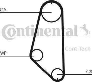 Continental CT720WP1 - Pompe à eau + kit de courroie de distribution cwaw.fr