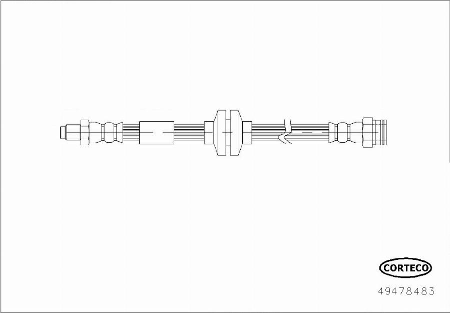 Corteco 49478483 - Flexible de frein cwaw.fr