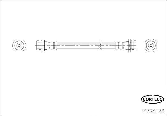 Corteco 49379123 - Flexible de frein cwaw.fr