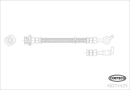 Corteco 49374425 - Flexible de frein cwaw.fr