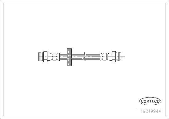 Corteco 19019944 - Flexible de frein cwaw.fr