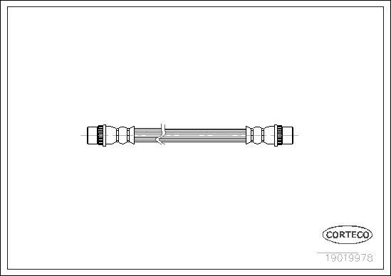 Corteco 19019978 - Flexible de frein cwaw.fr