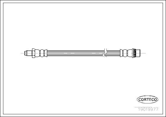 Corteco 19019977 - Flexible de frein cwaw.fr