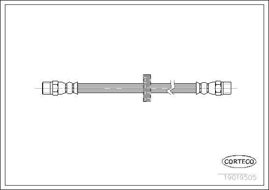 Corteco 19019505 - Flexible de frein cwaw.fr