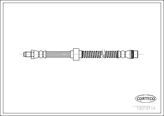 Corteco 19019114 - Flexible de frein cwaw.fr