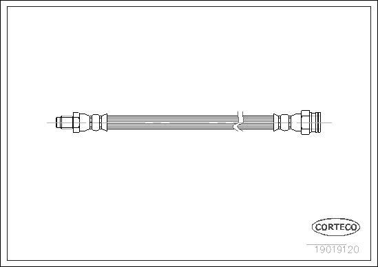 Corteco 19019120 - Flexible de frein cwaw.fr