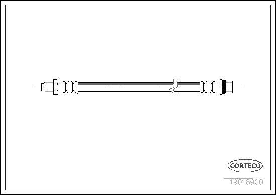 Corteco 19018900 - Flexible de frein cwaw.fr