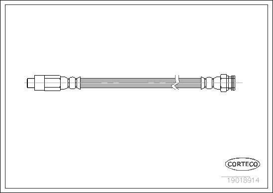 Corteco 19018914 - Flexible de frein cwaw.fr