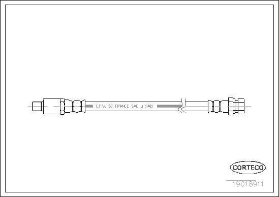 Corteco 19018911 - Flexible de frein cwaw.fr