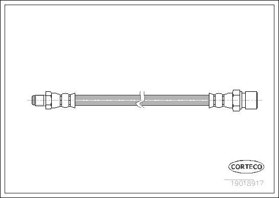 Corteco 19018917 - Flexible de frein cwaw.fr