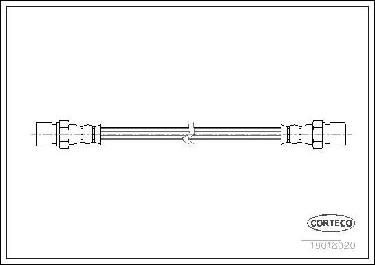 Corteco 19018920 - Flexible de frein cwaw.fr