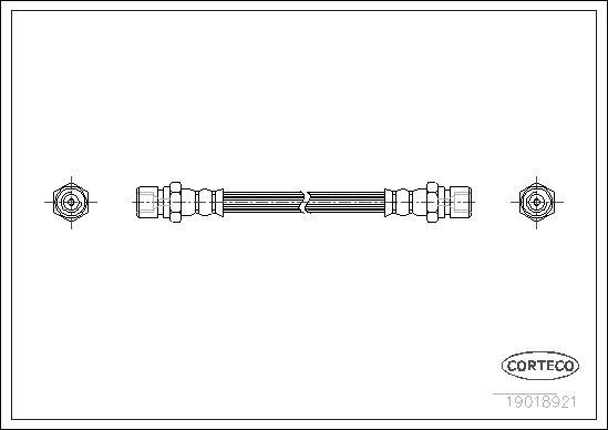 Corteco 19018921 - Flexible de frein cwaw.fr