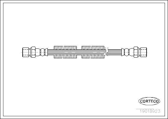 Corteco 19018923 - Flexible de frein cwaw.fr