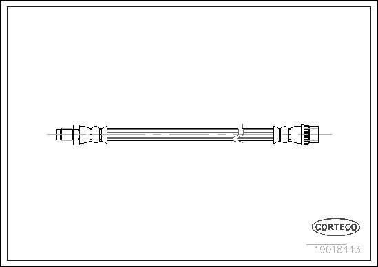 Corteco 19018443 - Flexible de frein cwaw.fr