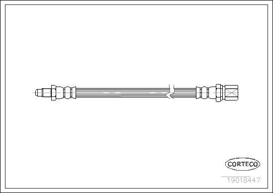 Corteco 19018447 - Flexible de frein cwaw.fr