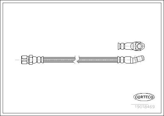 Corteco 19018469 - Flexible de frein cwaw.fr