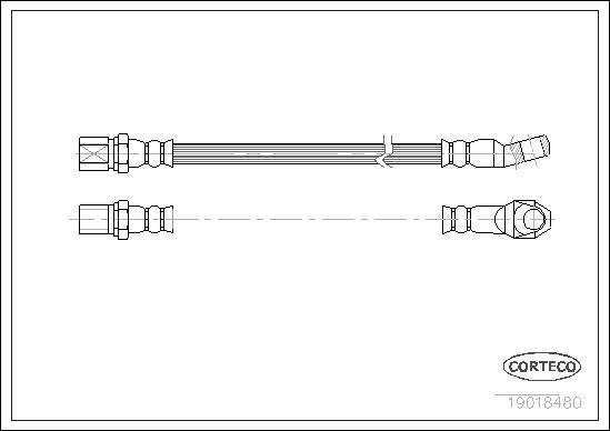 Corteco 19018480 - Flexible de frein cwaw.fr