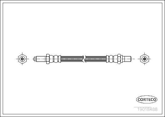 Corteco 19018488 - Flexible de frein cwaw.fr