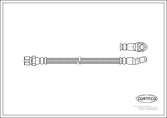 Corteco 19018482 - Flexible de frein cwaw.fr