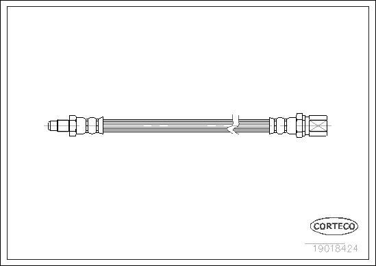 Corteco 19018424 - Flexible de frein cwaw.fr