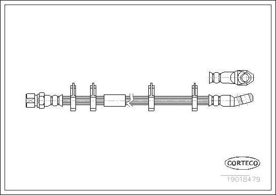 Corteco 19018479 - Flexible de frein cwaw.fr