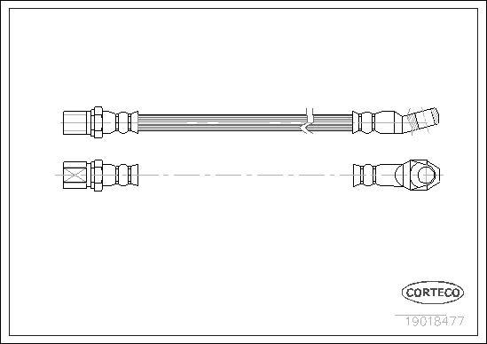 Corteco 19018477 - Flexible de frein cwaw.fr