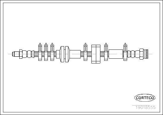 Corteco 19018555 - Flexible de frein cwaw.fr