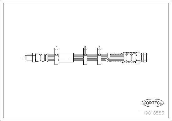 Corteco 19018553 - Flexible de frein cwaw.fr