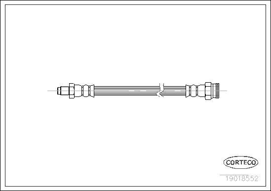 Corteco 19018552 - Flexible de frein cwaw.fr