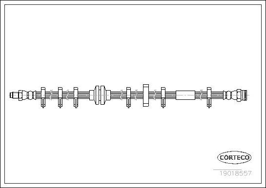 Corteco 19018557 - Flexible de frein cwaw.fr