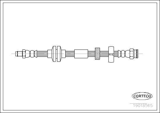 Corteco 19018565 - Flexible de frein cwaw.fr