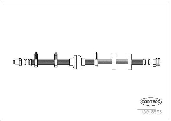 Corteco 19018566 - Flexible de frein cwaw.fr