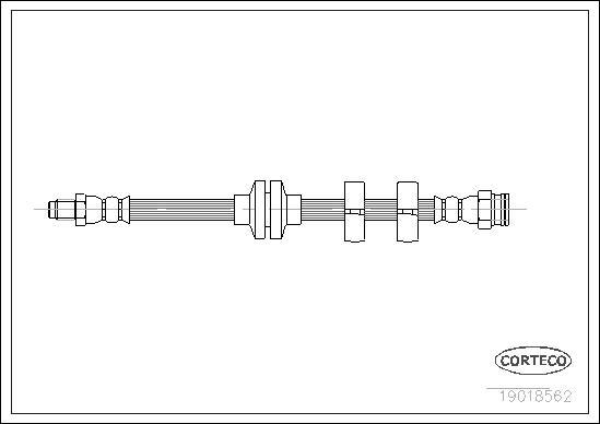 Corteco 19018562 - Flexible de frein cwaw.fr